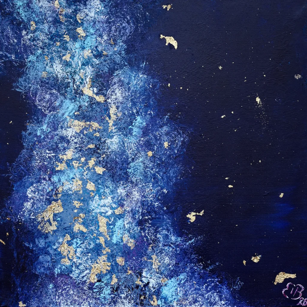 Niebo Acrylique sur toile 50 x 50 cm, 2026 Painting by Bernadeta Bardo
