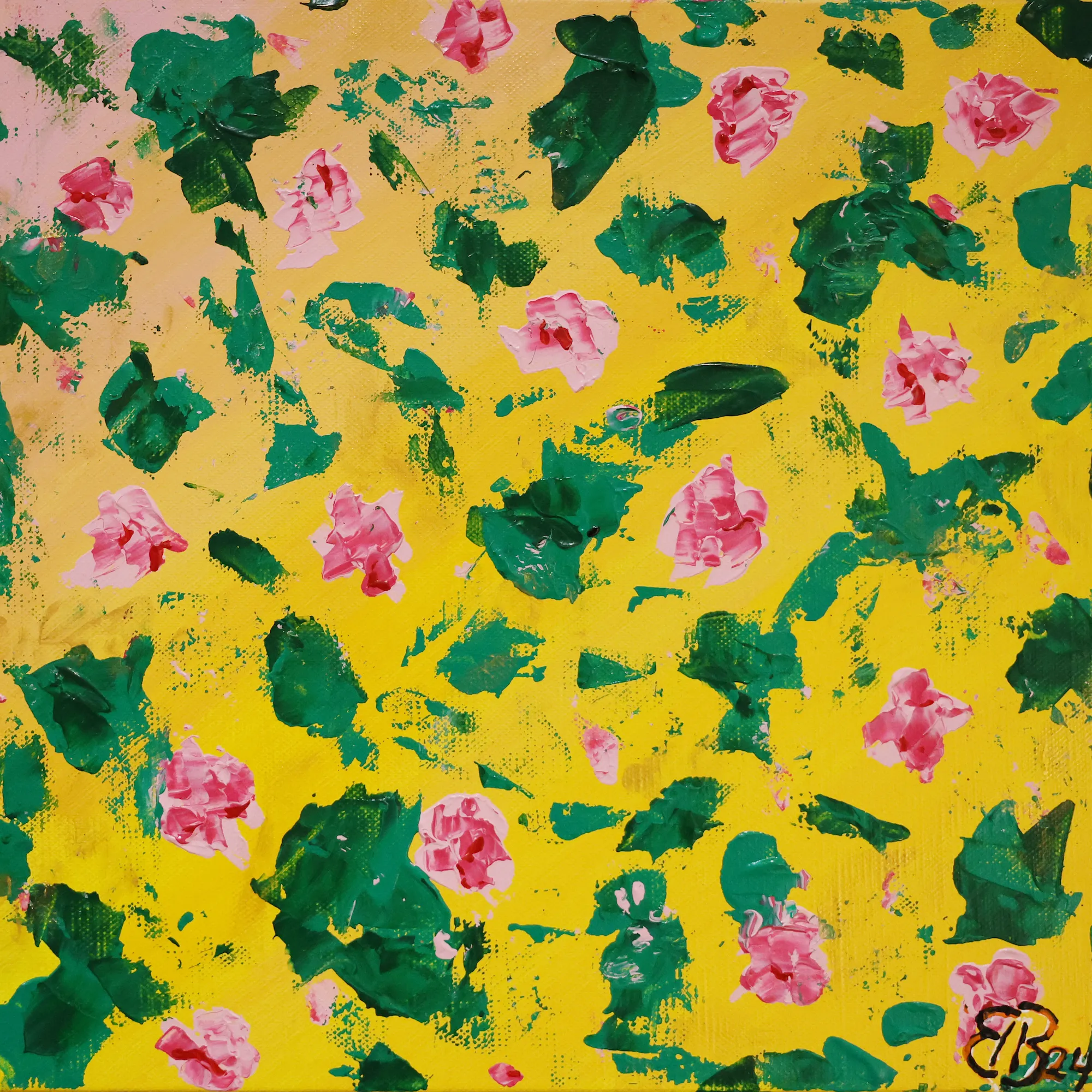 Rose Garden
Acrylic on canvas
30x30 cm, 2024 Painting by Bernadeta Bardo